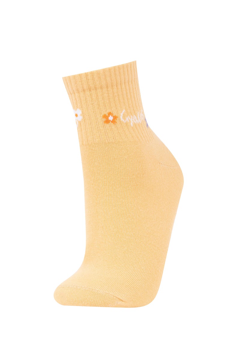 DeFacto Multicolour Woman Women 5 Pack Cotton Short Socks Casual - Image 5